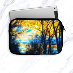 Yellow And Blue Forest Apple Ipad Mini Zipper Cases by okhismakingart