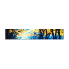 Yellow And Blue Forest Flano Scarf (mini) by okhismakingart