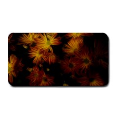 Red Striped Flowers Medium Bar Mats by okhismakingart