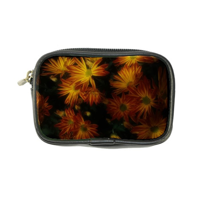 Red Striped Flowers Coin Purse