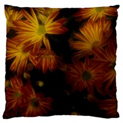 Red Striped Flowers Standard Flano Cushion Case (two Sides) by okhismakingart