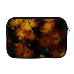 Red Striped Flowers Apple Macbook Pro 17  Zipper Case by okhismakingart