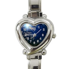 Sunny Day Heart Italian Charm Watch by okhismakingart