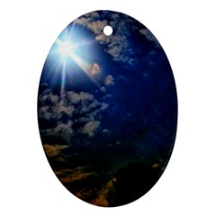 Sunny Day Oval Ornament (two Sides) by okhismakingart