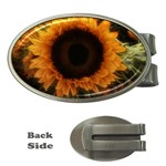 Single Sunflower Money Clips (Oval)  Front