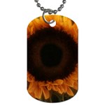 Single Sunflower Dog Tag (One Side) Front