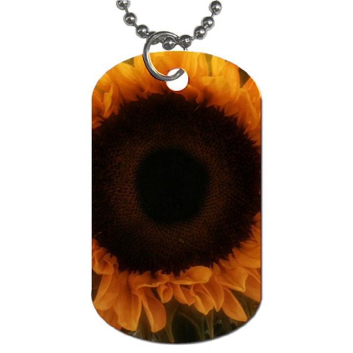 Single Sunflower Dog Tag (One Side)