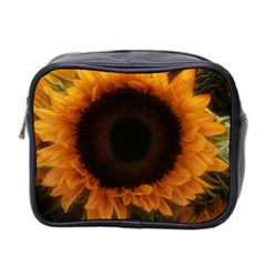 Single Sunflower Mini Toiletries Bag (two Sides) by okhismakingart