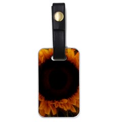 Single Sunflower Luggage Tags (one Side)  by okhismakingart