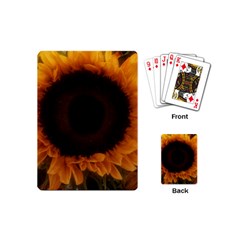 Single Sunflower Playing Cards (mini) by okhismakingart