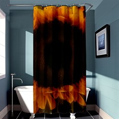 Single Sunflower Shower Curtain 36  X 72  (stall)  by okhismakingart