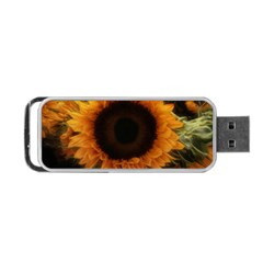 Single Sunflower Portable Usb Flash (one Side) by okhismakingart