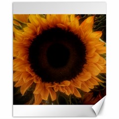 Single Sunflower Canvas 11  X 14  by okhismakingart