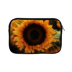 Single Sunflower Apple Ipad Mini Zipper Cases by okhismakingart