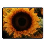 Single Sunflower Double Sided Fleece Blanket (Small)  45 x34  Blanket Front