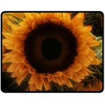 Single Sunflower Double Sided Fleece Blanket (Medium)  58.8 x47.4  Blanket Front