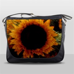 Single Sunflower Messenger Bag by okhismakingart