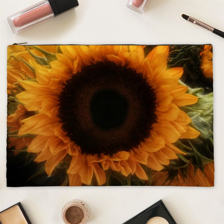 Single Sunflower Cosmetic Bag (XXL)