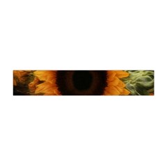 Single Sunflower Flano Scarf (mini) by okhismakingart