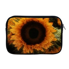 Single Sunflower Apple Macbook Pro 17  Zipper Case by okhismakingart