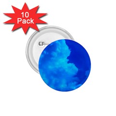 Deep Blue Clouds 1 75  Buttons (10 Pack) by okhismakingart