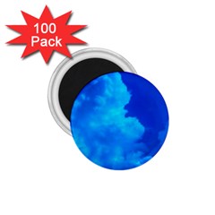 Deep Blue Clouds 1 75  Magnets (100 Pack)  by okhismakingart