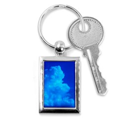 Deep Blue Clouds Key Chains (rectangle)  by okhismakingart