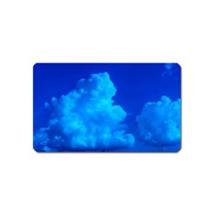 Deep Blue Clouds Magnet (name Card) by okhismakingart