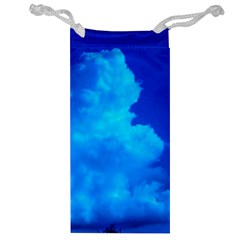 Deep Blue Clouds Jewelry Bag by okhismakingart