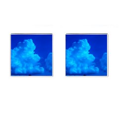 Deep Blue Clouds Cufflinks (square) by okhismakingart