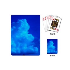 Deep Blue Clouds Playing Cards (mini) by okhismakingart