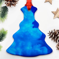 Deep Blue Clouds Christmas Tree Ornament (two Sides) by okhismakingart