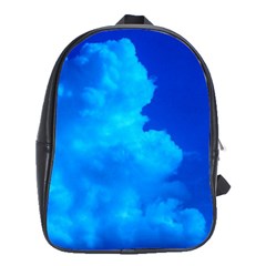 Deep Blue Clouds School Bag (xl) by okhismakingart