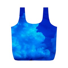 Deep Blue Clouds Full Print Recycle Bag (m) by okhismakingart