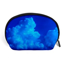 Deep Blue Clouds Accessory Pouch (large) by okhismakingart