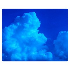 Deep Blue Clouds Double Sided Flano Blanket (medium)  by okhismakingart