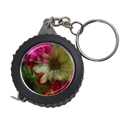 Grainy Green Flowers Measuring Tape