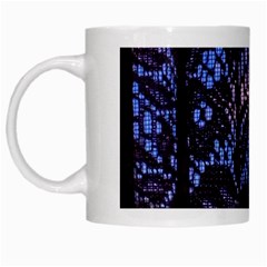 Sky And Curtains White Mugs by okhismakingart