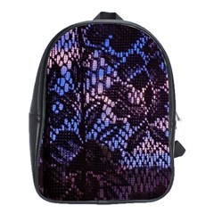 Sky And Curtains School Bag (large) by okhismakingart