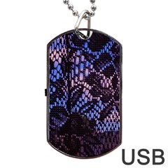 Sky And Curtains Dog Tag Usb Flash (two Sides) by okhismakingart