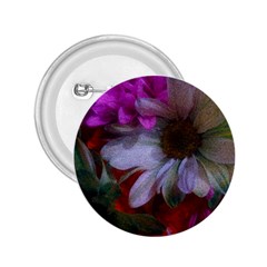 Grainy Green Flower (with Blue Tint) 2 25  Buttons by okhismakingart