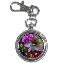 Grainy Green Flower (with Blue Tint) Key Chain Watches by okhismakingart