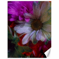 Grainy Green Flower (with Blue Tint) Canvas 18  X 24  by okhismakingart