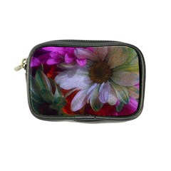 Grainy Green Flower (with Blue Tint) Coin Purse by okhismakingart