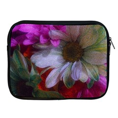 Grainy Green Flower (with Blue Tint) Apple Ipad 2/3/4 Zipper Cases by okhismakingart