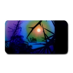 Rainbow Moon And Locust Tree Medium Bar Mats by okhismakingart