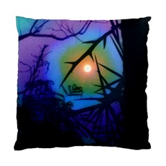 Rainbow Moon And Locust Tree Standard Cushion Case (one Side) by okhismakingart