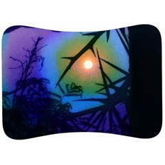 Rainbow Moon And Locust Tree Velour Seat Head Rest Cushion