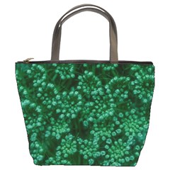 Green Queen Anne s Lace (up Close) Bucket Bag