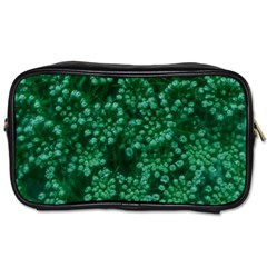 Green Queen Anne s Lace (up Close) Toiletries Bag (one Side) by okhismakingart